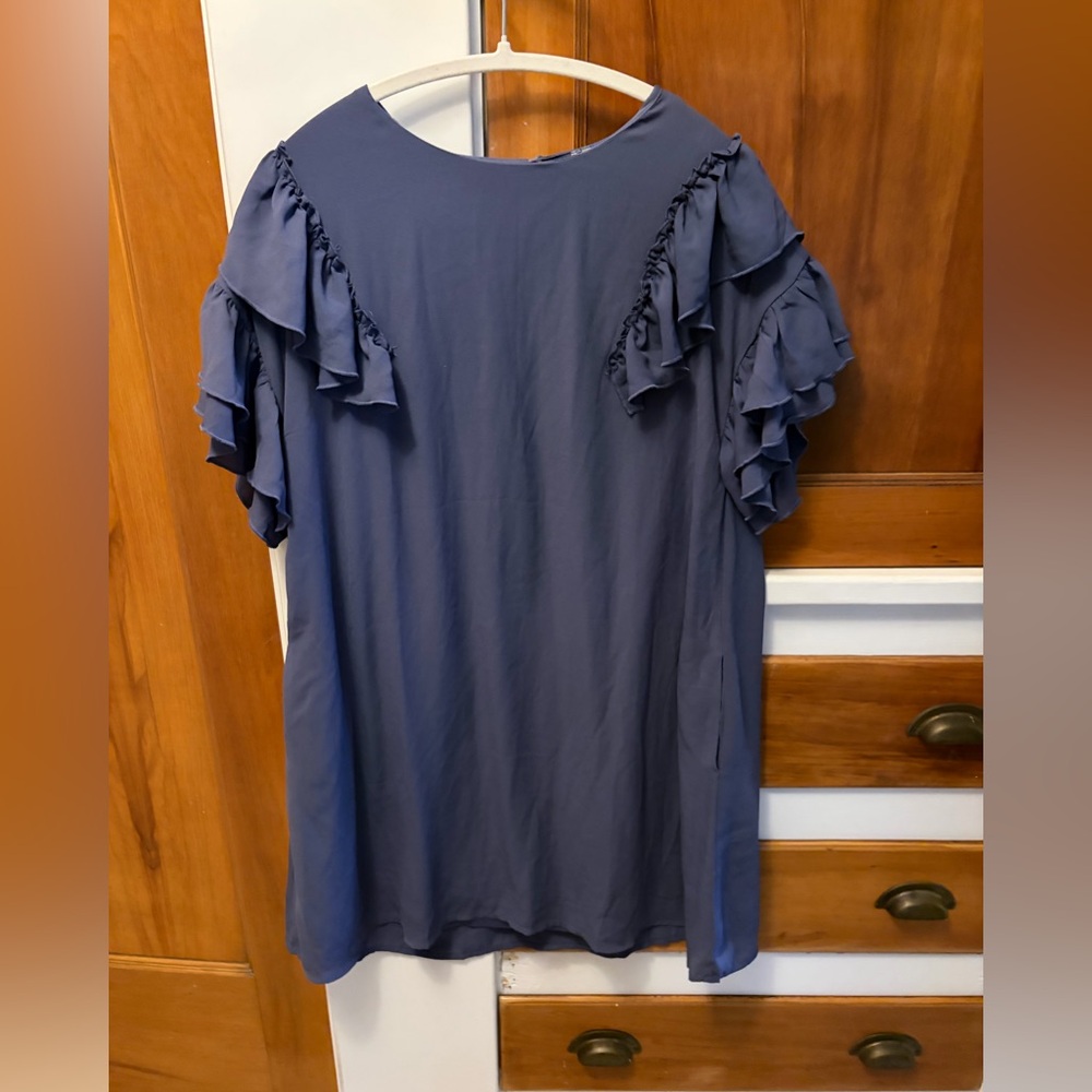 Size Small Adorable Blue/Purple Swing Dress